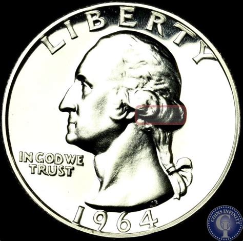 1964 Gem Proof Silver Washington Quarter Dcam