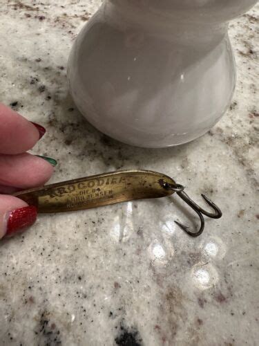 Vintage Krocodile Die 4 Luhr Jensen Fishing Lure Spoon Hood River