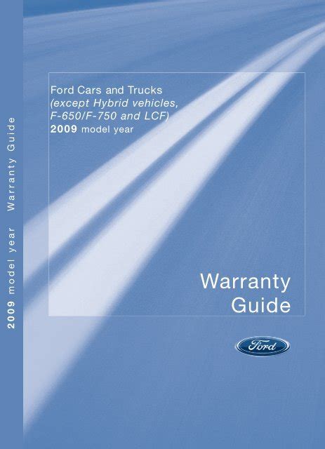 Warranty Guide Ford