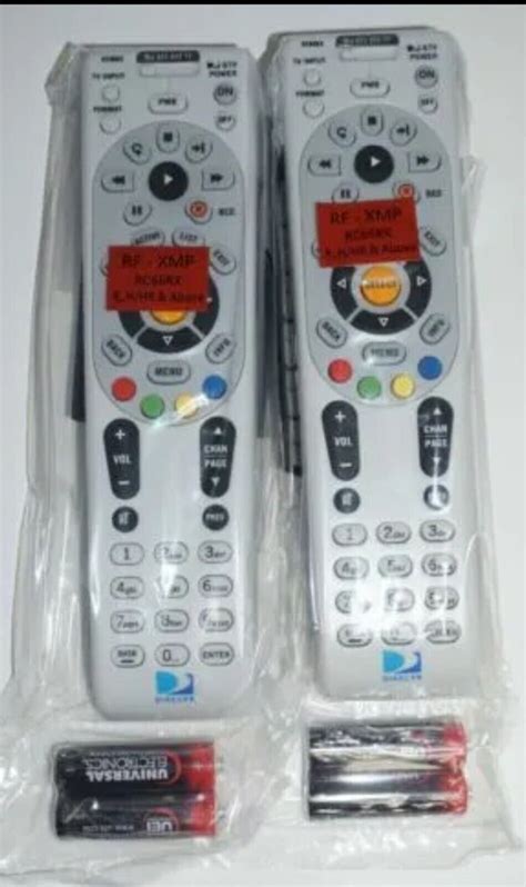 2 Pack Of Directv Rc66rx Rf Remote Controls Wbatteries Ebay