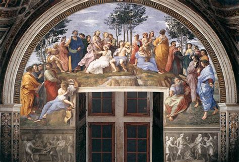 Raffaello Sanzio The Parnassus Ca 1510 1511 Fresco Vatican City