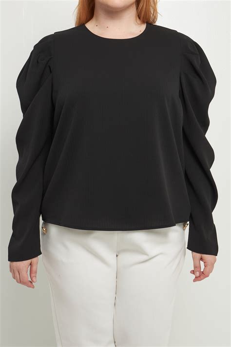 Puff Long Sleeve Top English Factory