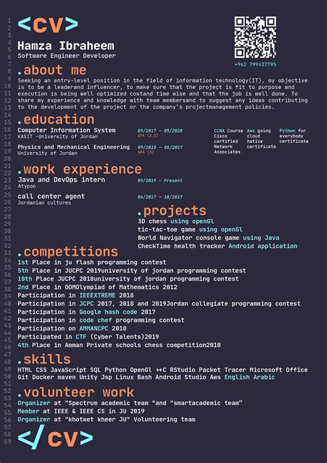 Code — Resume On Behance