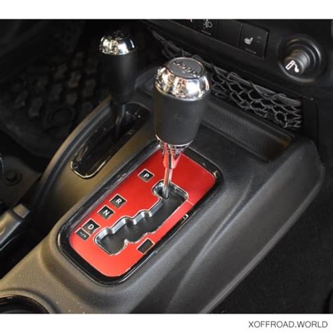 Embellecedor Palanca De Cambios Rojo Jeep Wrangler JK XOTK016 X