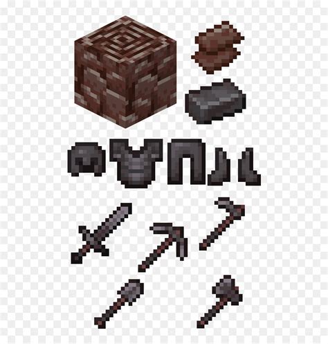 Netherite Tools And Armor, HD Png Download - vhv