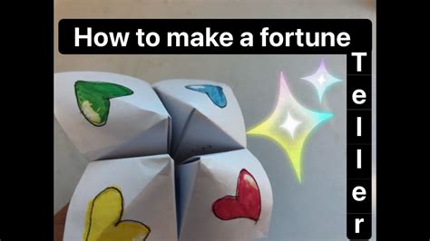 How To Make A Fortune Teller Chatterbox Youtube