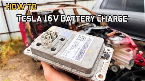 How To Save And Charge A Dead Tesla Low Voltage 16v Battery Youtube