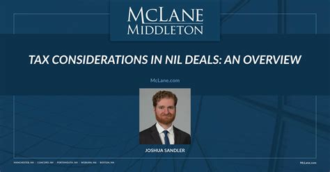 Tax Considerations In Nil Deals An Overview Mclane Middleton