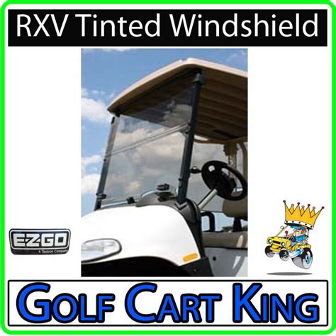 Ezgo Rxv Golf Cart Tinted Folding Impact Modified Windshield ~ Flips Down