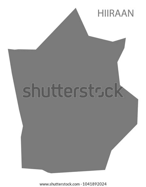 Hiiraan Map Somalia Grey Illustration Shape Stock Vector (Royalty Free ...