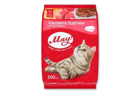 Корм для кошек "С телятиной" Мяу 300 г (4820215364577) от продавца ...