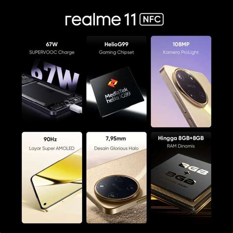 Jual Realme 11 Nfc 8gb 8gb 256gb 67w Supervooc Charge 108mp