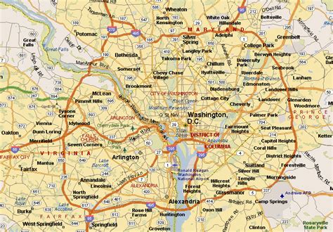 Beltway Map Map Washington Dc Washington