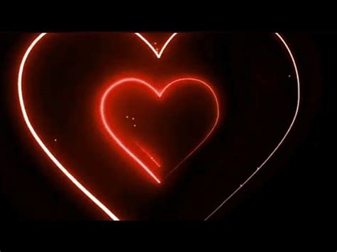 Neon Lights Red Love Heart Tunnel Tik Tok Trend Background Loop