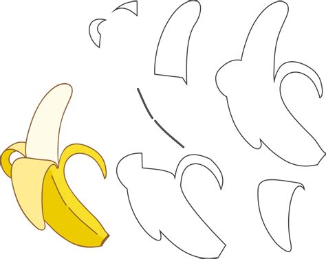 Desenho De Banana Para Colorir Pintar E Imprimir