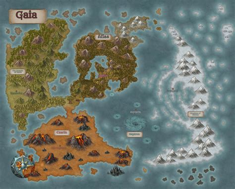 Gaia World Map | Inkarnate - Create Fantasy Maps Online