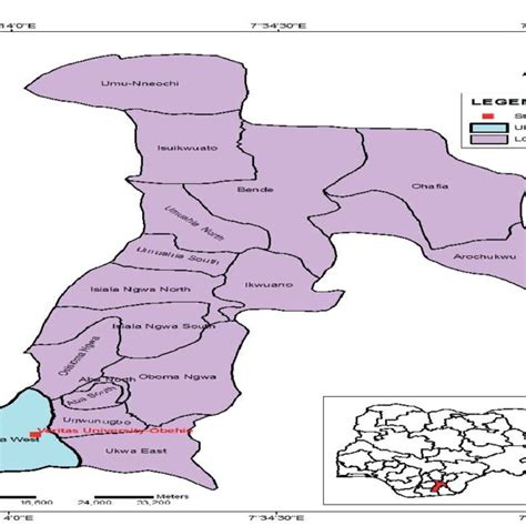 Map of Abia state showing study location. | Download Scientific Diagram