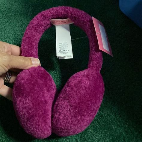 Kate Spade Accessories Kate Spade Girls Furry Pink Ear Muffs Poshmark