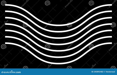 Wavy Waving Lines Zig Zag Stripes Stock Vector Illustration Of