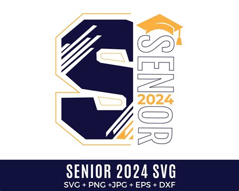 Senior 2024 Svg Bundles Graduation Class Of 2024 Svg Digital Cut Files