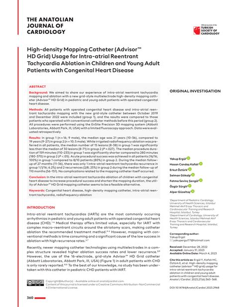 Pdf High Density Mapping Catheter Advisor Hd Grid Usage For Intra