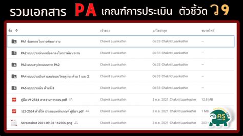 ดาวน์โหลด ตัวอย่างข้อตกลงในการพัฒนางาน Pa สำหรับข้าราชการครูและ