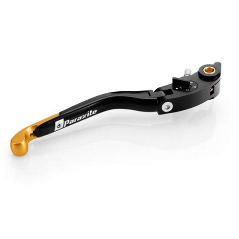 Paraxite Street Folding Brake Lever Black Gold Aprilia Rsv4 1100