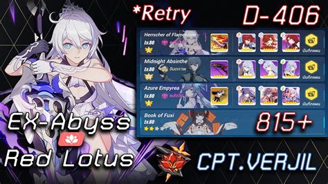 Honkai Impact 3 EX Abyss Red Lotus MHT 3B Nirvana 815 Pts D 406