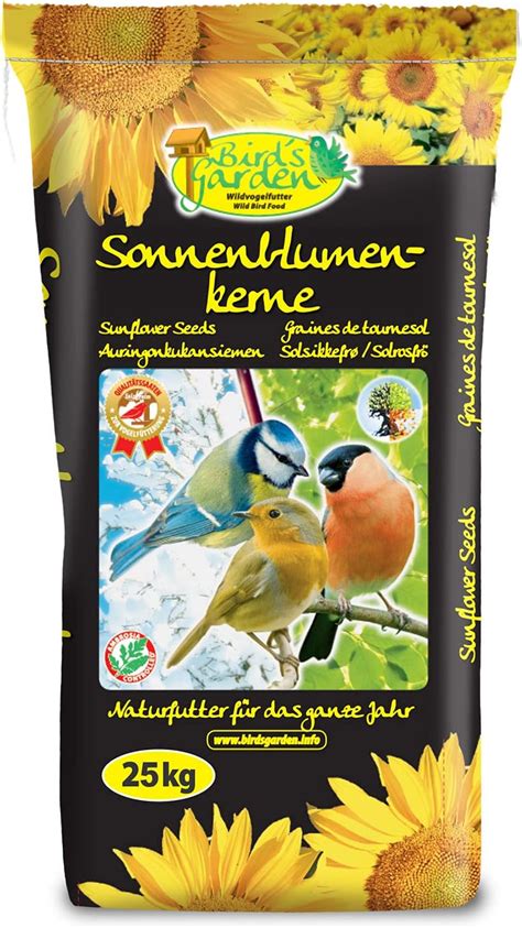 Bird S Garden Sonnenblumenkerne Schwarz 25 03 Kg Amazon De Garten