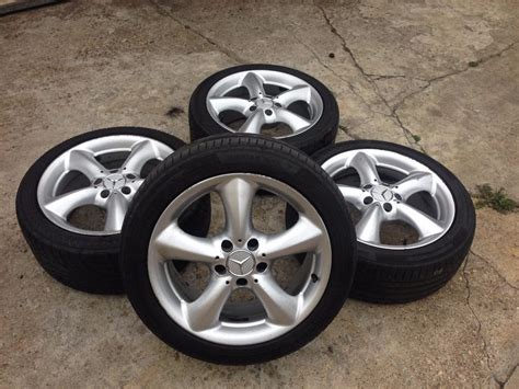 17 Mercedes C Class W203 Alloy Wheels And Tyres X4 Staggered 5x112 In Heathrow London Gumtree