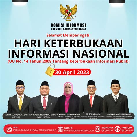 HARI KETERBUKAAN INFORMASI NASIONAL TAHUN 2023 Komisi Informasi