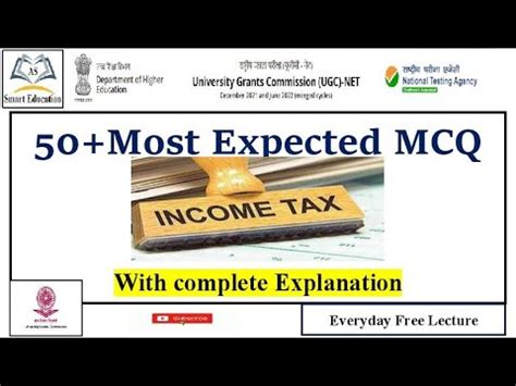 Nta Ugc Net Commerce Paper Income Tax Most Important