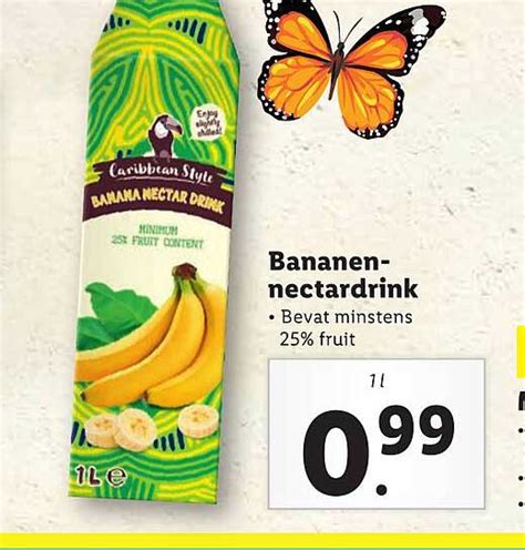 Caribbean Style Bananen Nectardrink Aanbieding Bij Lidl 1Folders Nl