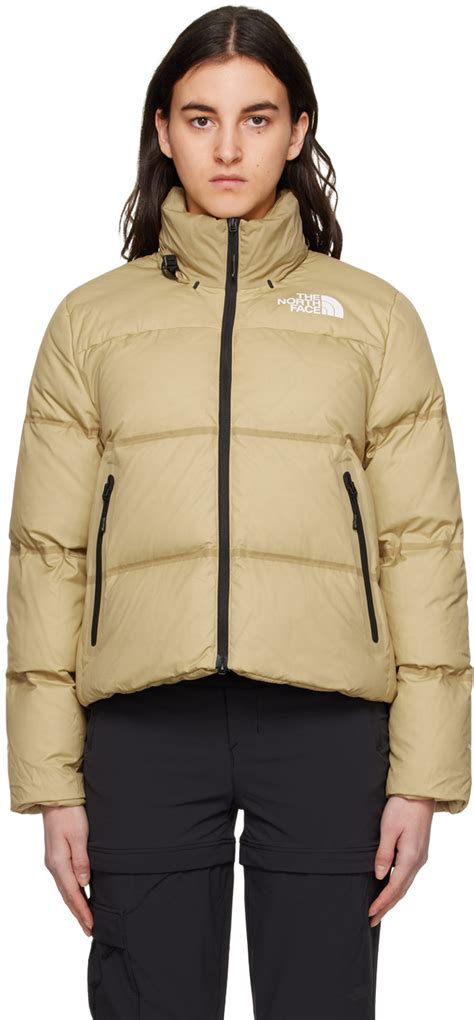 Beige RMST Nuptse Down Jacket By The North Face On Sale