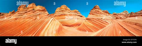 The Wave Rock Formation On Utah Arizona Border In North Coyote Buttes