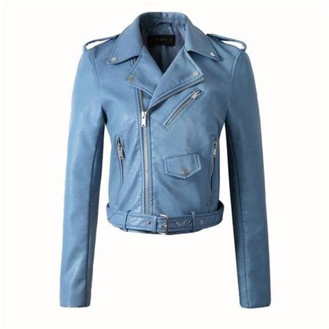 Blouson Simili Cuir Femme Bleu Flash Sales Ingco Ro