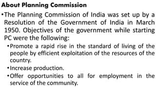 Planning Commission To Niti Aayog PPT