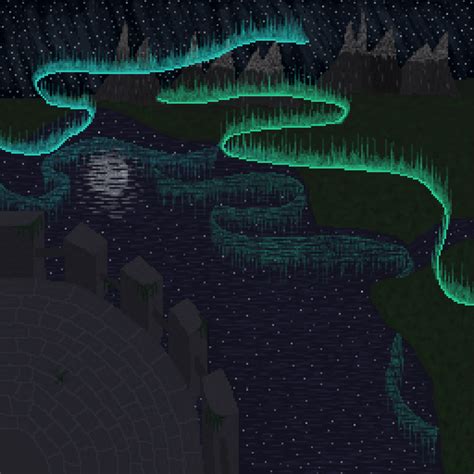 Aurora Borealis [OC] [CC] : PixelArt