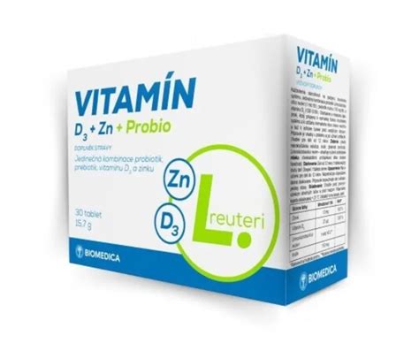 Biomedica Vitamín D3 Zn Probio 30 tablet Alphega cz