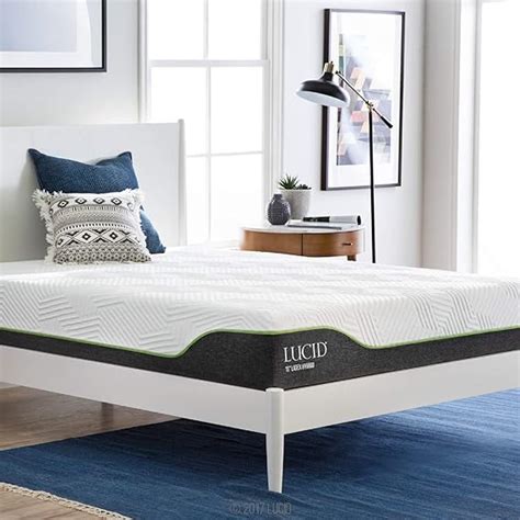 Lucid Inch King Latex Hybrid Mattress Cooling Gel Memory Foam