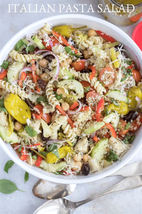 Italian Pasta Salad With Quinoa The Harvest Kitchen