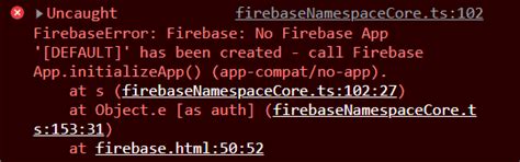 ERROR No Firebase App DEFAULT Has Been Created Using Firebae UI