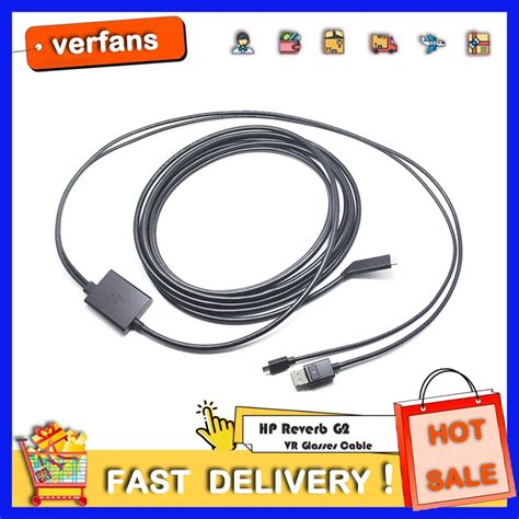 New Hp Reverbg1 G2 V1 V2 Data Cable 1m 6m Long Cable For Smart Glasses Vr