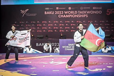 Celebrations For Azerbaijan And World Taekwondo At Baku 2023 Opening