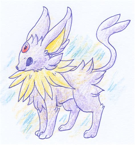 Jolteon/Espeon Fusion by Yakalentos on DeviantArt