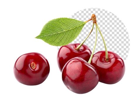 Psd Fruta Cereja Png Psd Premium