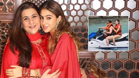 Bikini Clad Sara Ali Khan Goes On A Jet Ski Ride With Mom Amrita Singh