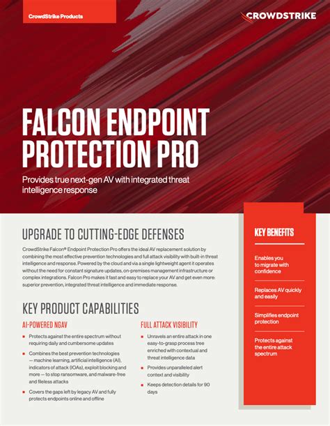 Falcon Pro Endpoint Protection Data Sheet Crowdstrike