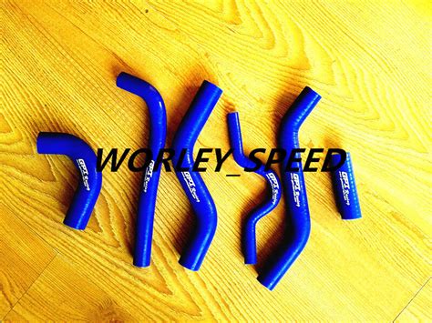 Blue Silicone Radiator Hose For Kawasaki KXF250 KX250F KXF 250 2007 08