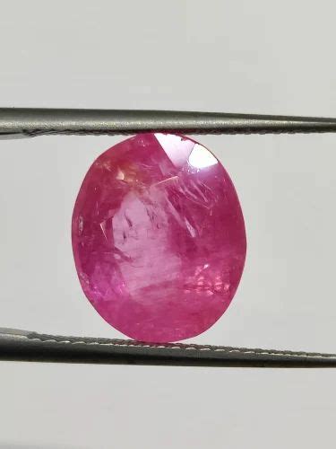 Pink Oval NATURAL OLD BURMA RUBY Size 7 5 Caret At Rs 41000 Carat In